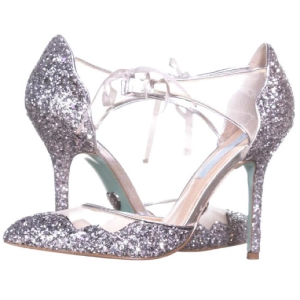 Blue by Betsey Johnson Stela Glitter Pumps